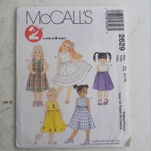 Vintage girls sewing pattern - Picture 1 of 2